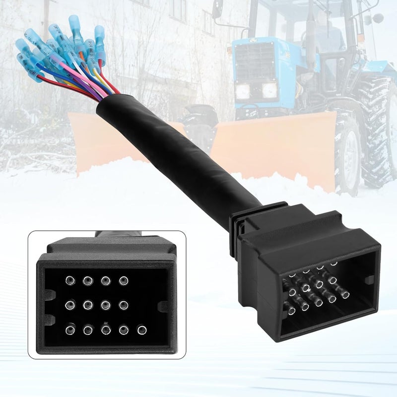 Slother 13 Pin Connector for Boss Snow Plow, Snow Plow Wiring Harness Repair Kit for Boss Snowplow Blade MSC04753 MSC04754 - Image 2